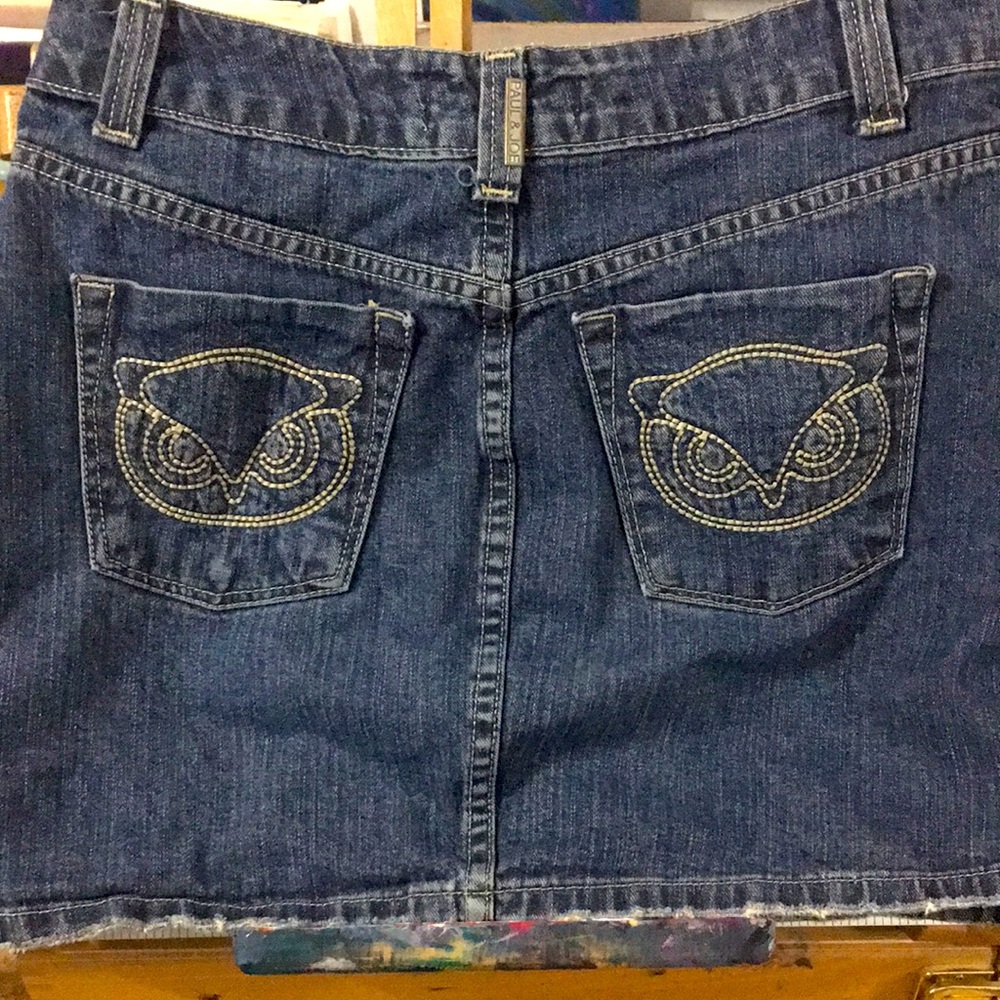 Denim mini skirt